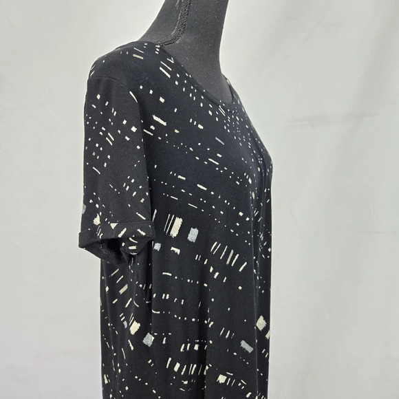 APT 9 Casual Shift Dress ShortSleeves Crewneck Abstract Print Size Medium - Picture 6 of 9